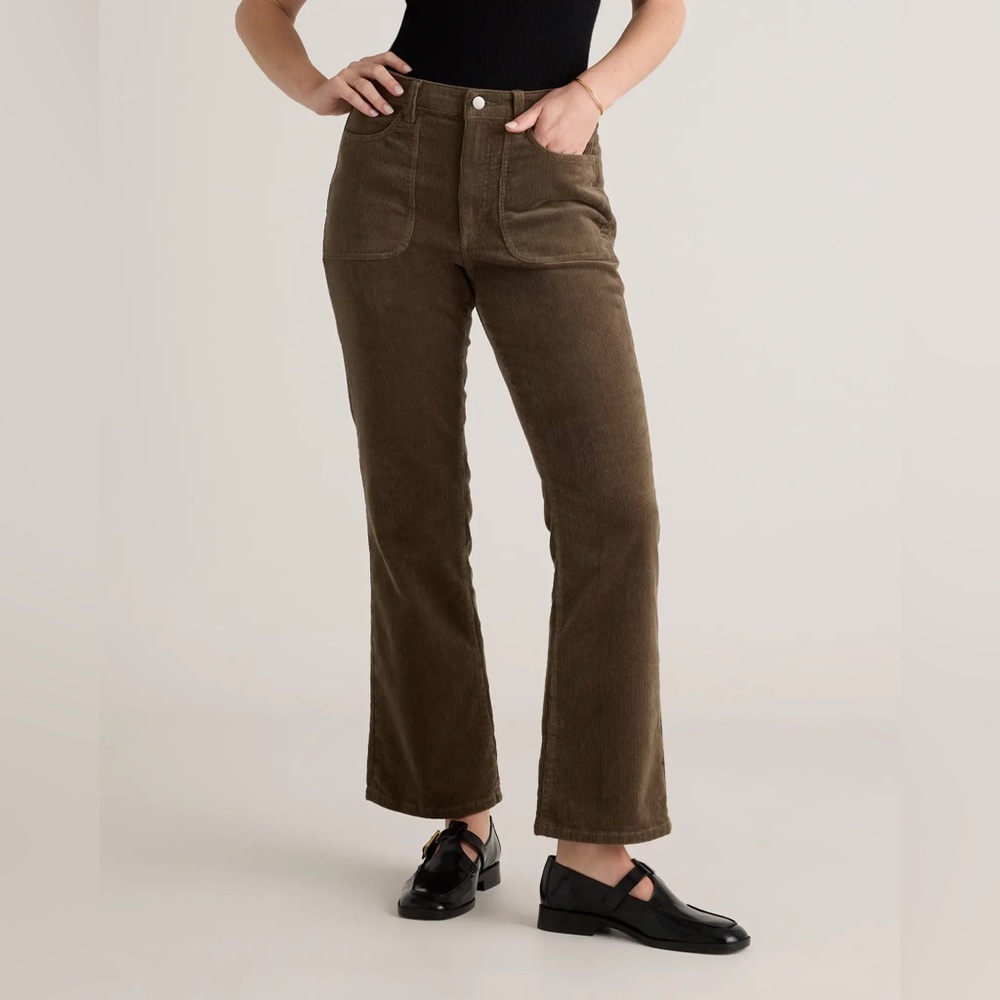 Organic Stretch Corduroy Flare Pants